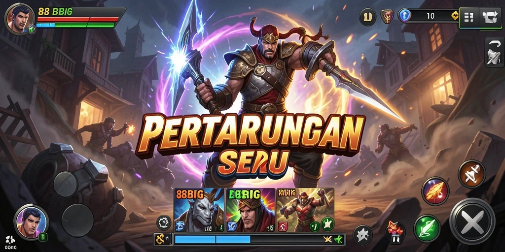 Tampilan seru gameplay Fighting di 88BIG.