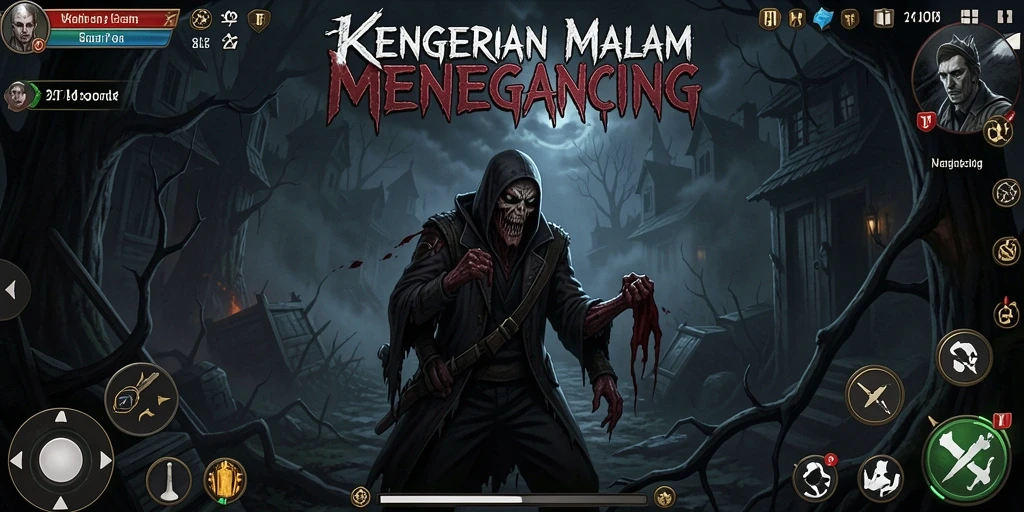 Tangkapan layar menampilkan momen menegangkan dalam gameplay Horror.