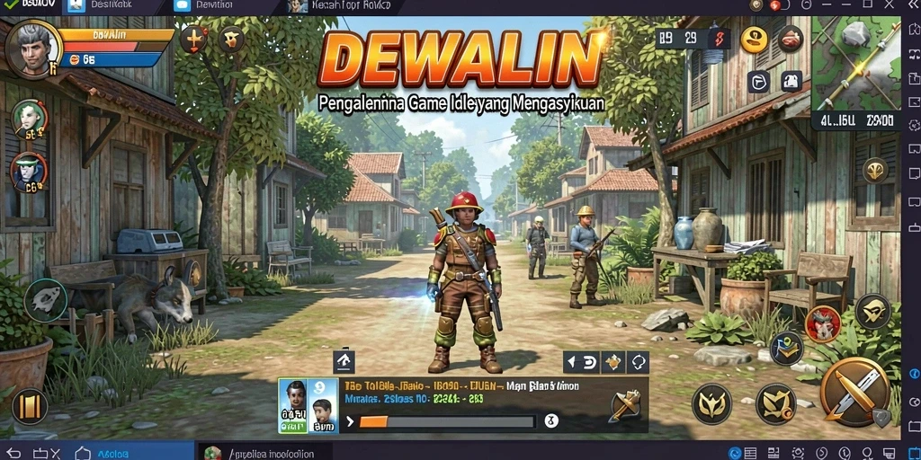 Gameplay menarik DEWALIN dalam mode Idle yang seru.