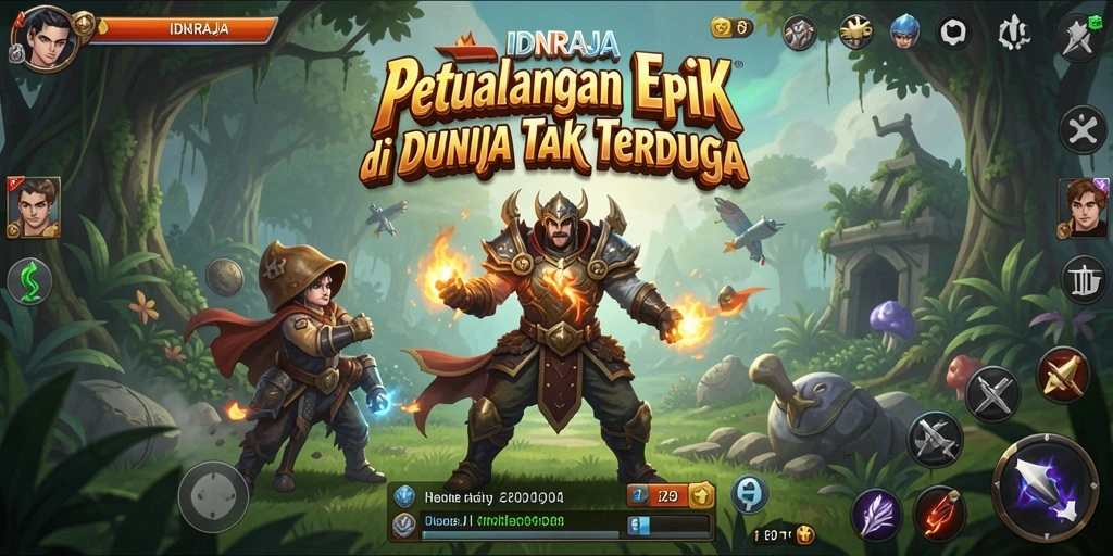 Gameplay seru dalam <strong>IDNRAJA</strong> dengan tantangan petualangan yang mendebarkan.