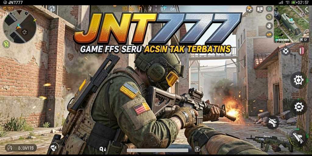 Tampilan gameplay JNT777 dengan aksi tembak-menembak yang seru.