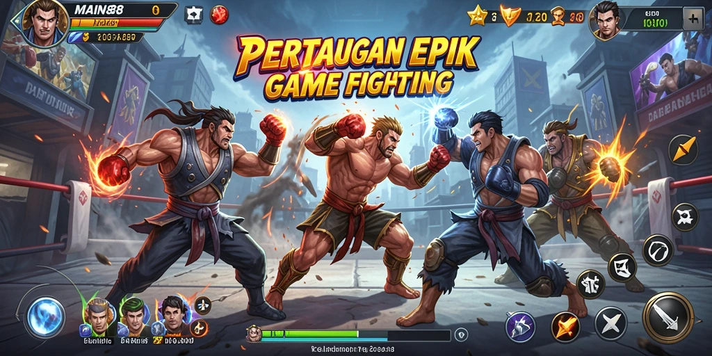 Tangkapan layar gameplay pertarungan seru di MAIN88.