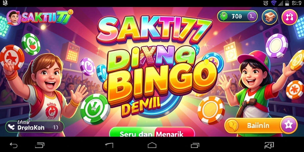 Gameplay SAKTI77 menampilkan keseruan bermain Bingo yang interaktif.