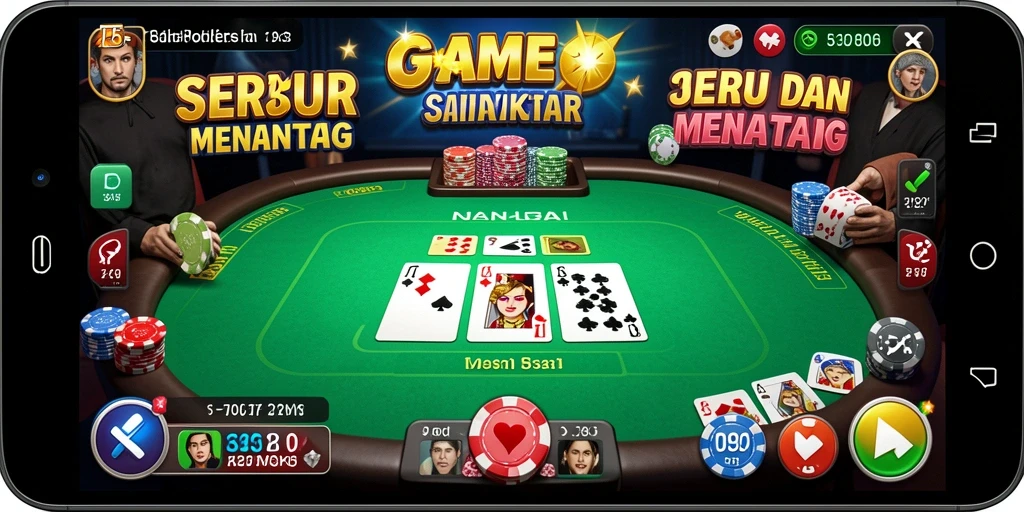 Tangkapan layar dari gameplay seru T6, menunjukkan suasana poker yang mendebarkan.
