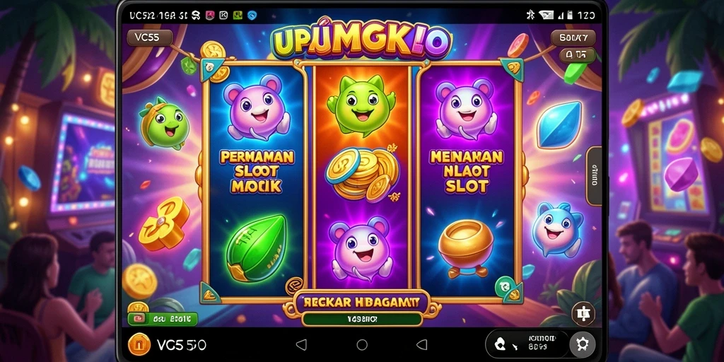 Screenshot gameplay VC55 menunjukkan pengalaman slot yang menarik.